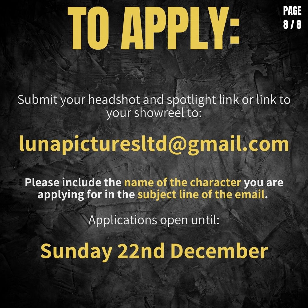 #CastingCall #Casting #IndieCasting #ShortFilm #IndieFilm #LondonFilm #CastingCalls