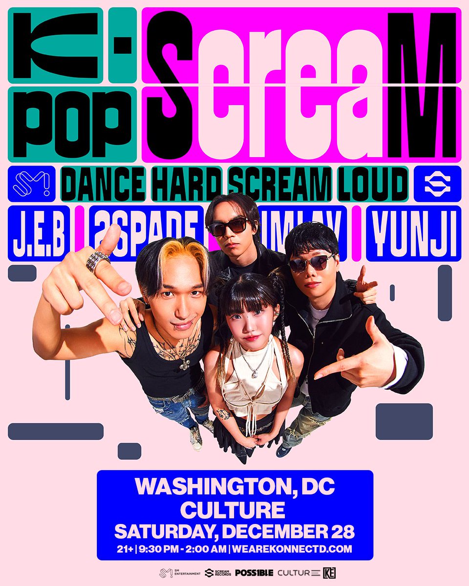 Bring in the New Year with the K-POP ScreaM TOUR in DC!

From Seoul to DC, get ready for an electrifying K-POP Rave like no other! ScreaM Records, the dance music label under SM Entertainment, is hitting North America for its very first label tour! Featuring four powerhouse