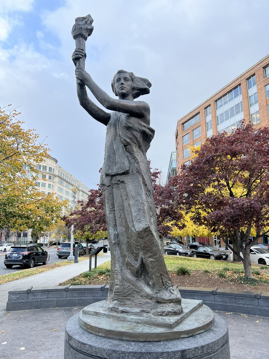 This is the <a href="/VoCommunism/">Victims of Communism</a> memorial in DC. It stands because the late Lee Edwards imagined it.