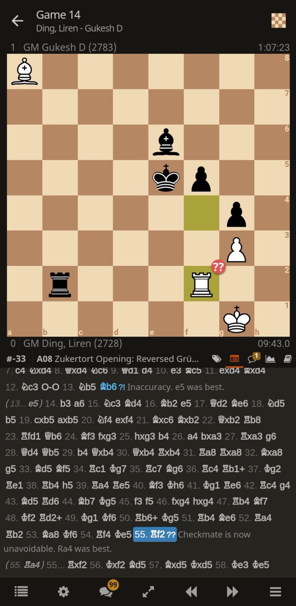 ambarindia's tweet photo. Playing black in a 14 match long tie breaker, against the sitting World Champion, and forcing him to commit such a mistake...all of that at an age of 18 years. #Amazing #DGukesh #FIDEWorldChessChampionship https://t.co/3brWAB3A3Q
