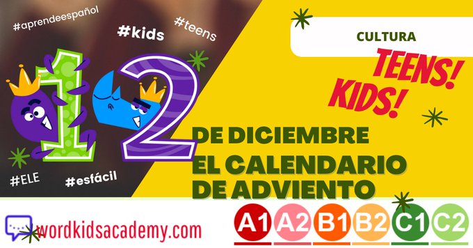 👨‍🦰 -¿Qué harás este año? 
🧒 -Mi novia me ha invitado a la comida de #Navidad de su #familia. Seré el novato. 
👨‍🦰 -Pues, prepárate por si acaso... 🔗👉 bit.ly/3EYfLRF

#CalendarioDeAdviento #NavidadEsAlegria #ELE #TwitterELE #español #cursos #online #niños #jóvenes #kids