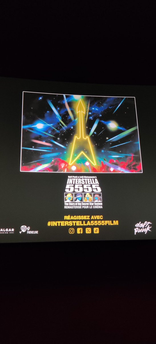 J'y étais mais ... avec un arrière goût amer. 
#interstella5555film