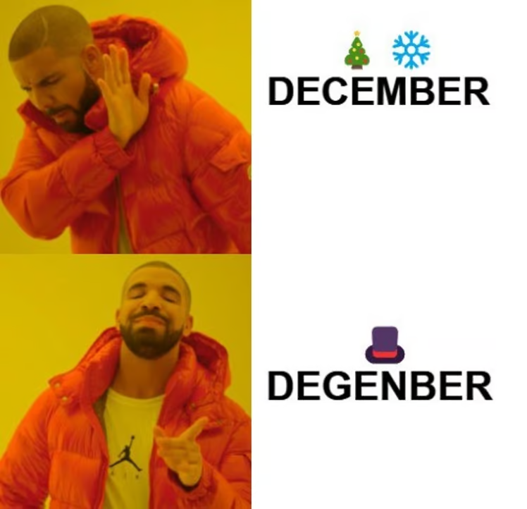 degentokenbase's tweet photo. Happy Degenmber, Degens! https://t.co/XuiLNGR8V1