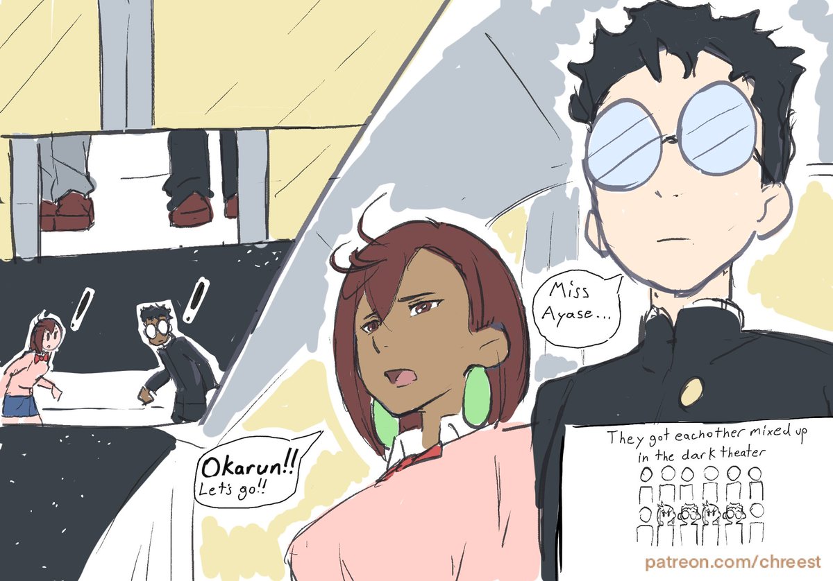 Momo and Okarun go see Wicked 