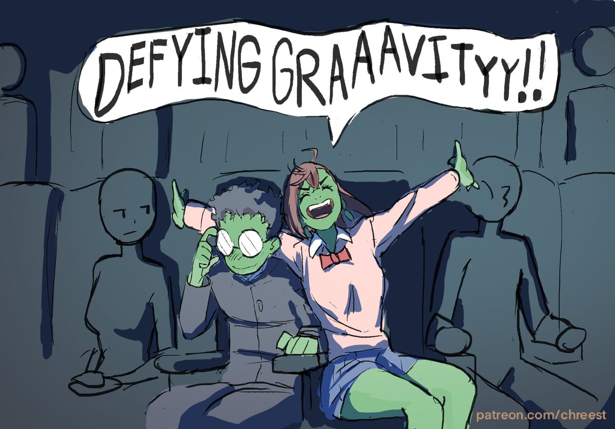 Momo and Okarun go see Wicked 
