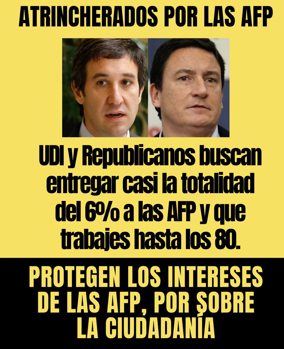 Radar_C_L's tweet photo. Una nueva afrenta a la ciudadanía: los más férreos defensores de las AFP vuelven a dar la espalda a las y los jubilados. #ReformaDePensiones https://t.co/WHwErzcExV