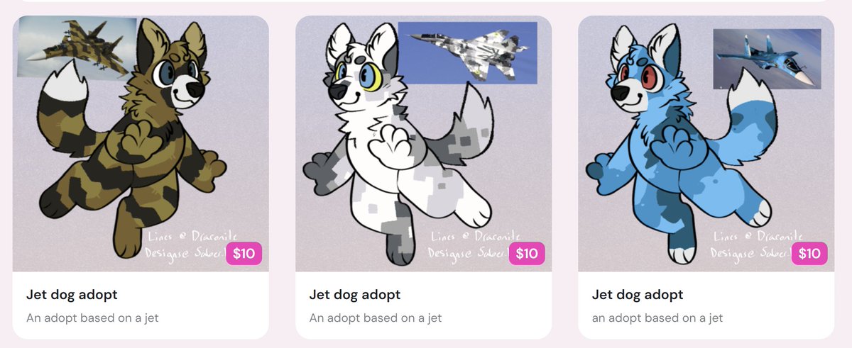 added some adopts over on my k0fi sh0p