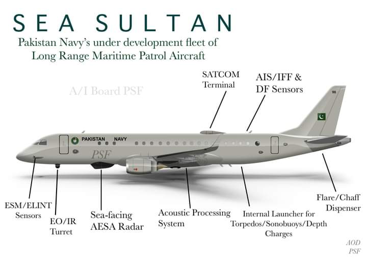 DefenseLrca's tweet photo. Até 2026, Paquistão receberá aeronaves de patrulha marítima Embraer Lineage 1000 modificadas
#Embraer #E190 #Lineage1000 #Paquistão #embr3 #SeaSultan #LRMPA
https://t.co/7x4xpVKXIJ https://t.co/VrSHNSfDUH