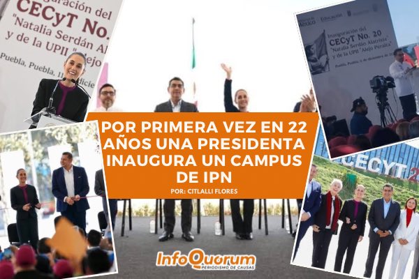 quorum_mx's tweet photo. 🇲🇽🏫🥳
El pasado miércoles 11 de diciembre se inauguraron en Puebla el Centro de Estudios Científicos y Tecnológicos (#CECyT) No. 20 “Natalia Serdán Alatriste” y la Unidad Profesional Interdisciplinaria de Ingeniería (#UPII) “Alejo Peralta” del Instituto Politécnico Nacional (#IPN). Estas nuevas instalaciones, fueron entregadas formalmente en un acto encabezado por la presidenta #ClaudiaSheinbaum, el gobernador de Puebla, #SergioSalomón Céspedes, y el gobernador electo #AlejandroArmenta. Sheinbaum destacó que el acceso a la educación es un derecho fundamental y subrayó que este campus es un logro de la Cuarta Transformación.
El rector del IPN, #ArturoReyes Sandoval, destacó que todos los estudiantes recibirán la Beca Universal Benito Juárez, y se crearán dos nuevas #becas: una deportiva y otra cultural, con montos de hasta 20,000 pesos.
https://t.co/UwQkRA7O5c