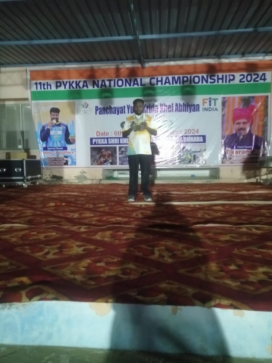 roever_a's tweet photo. We are pleased to inform you that Daniel Bastin, a student of 2nd B.A. English, has won a Gold medal in Air Rifle and two Silver medals in Archery at the 11th PYKKA National Championship 2024 held in Rajasthan. Additionally, Tamil Nadu secured the overall championship. # thrc https://t.co/odMGGbP0YX
