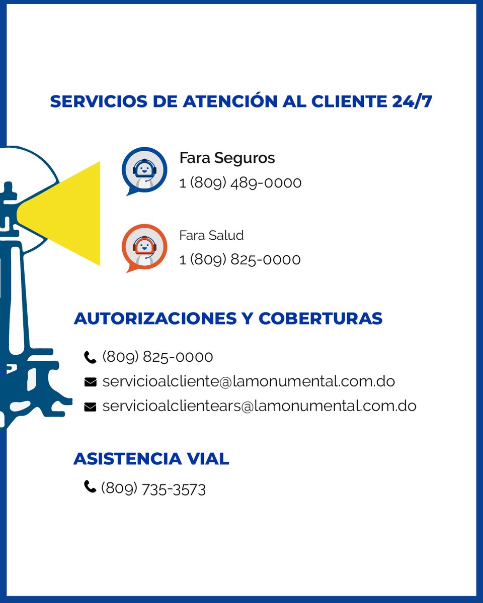 monumentalrd's tweet photo. Nuestro servicio de Atención al Cliente sigue disponible a través de todos nuestros canales 📳📞💻

#LaMonumentalDeSeguros #ARSMonumental https://t.co/82AcntVNWN