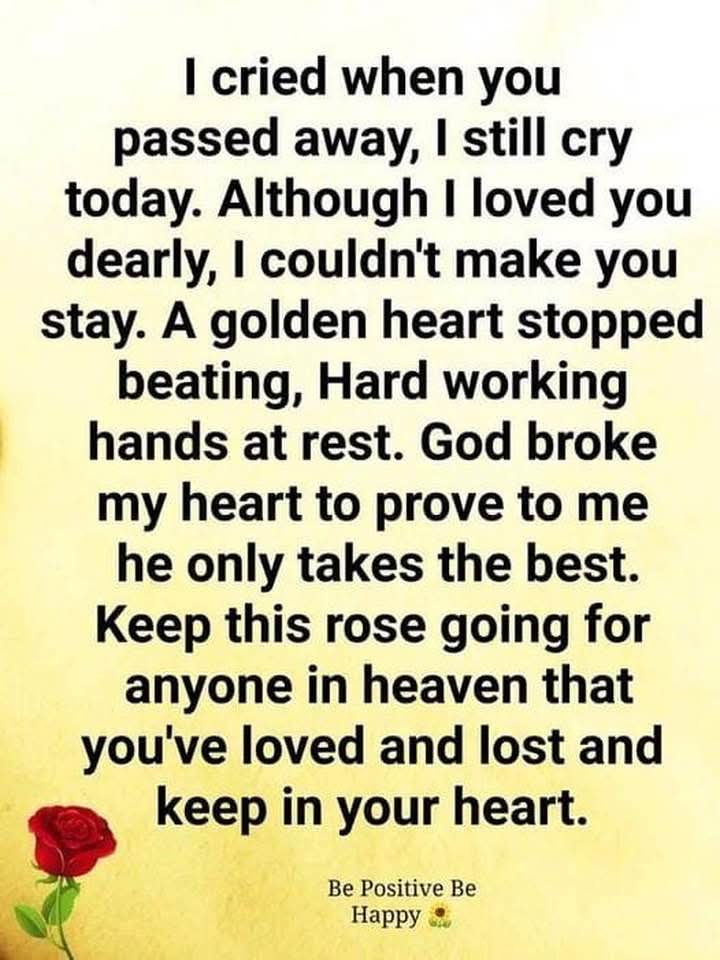 My son passed away in October 2024. I miss you very much