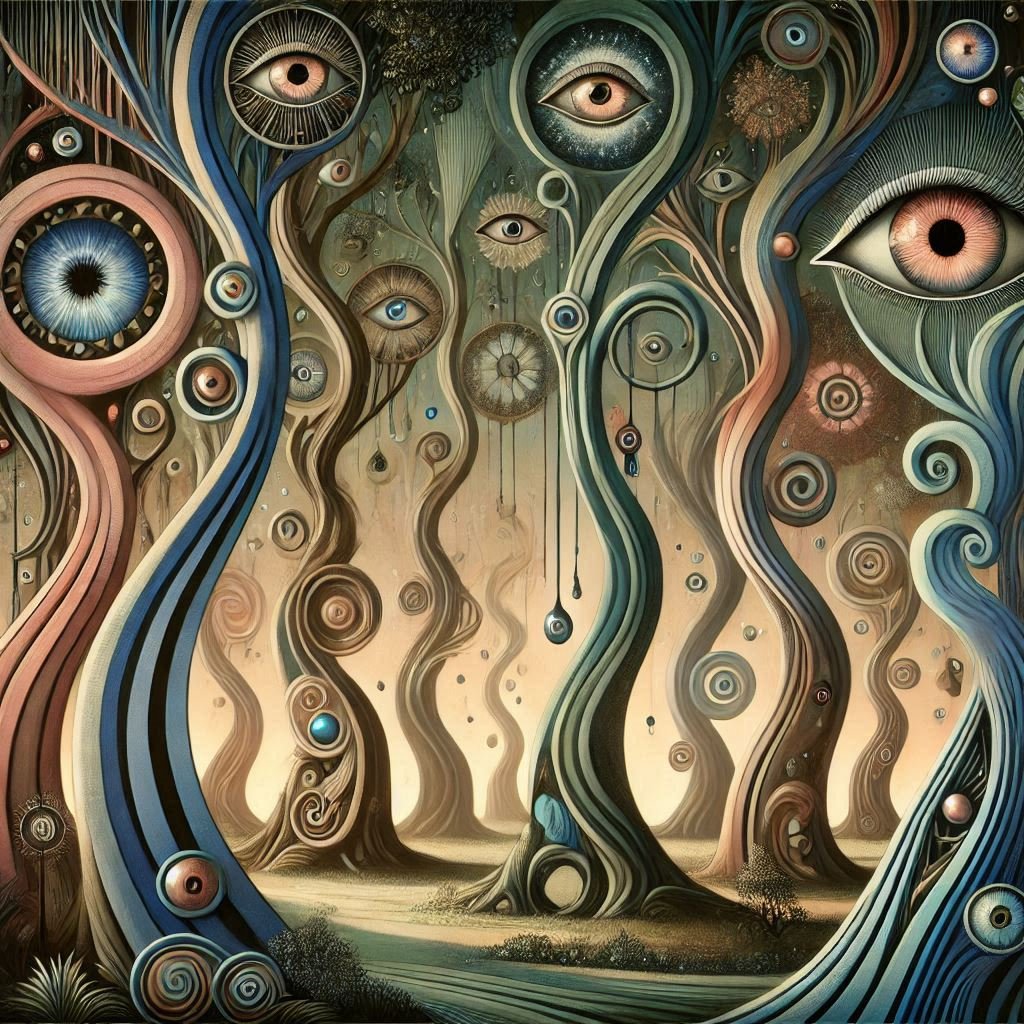 cel67540628's tweet photo. Art Nouveau forest with a Surrealist aesthetic #aiart #aiartwork #ArtisticAI #aiartcommunity #aiartworks #ai #art #generativeart https://t.co/UU85SHyx9Y