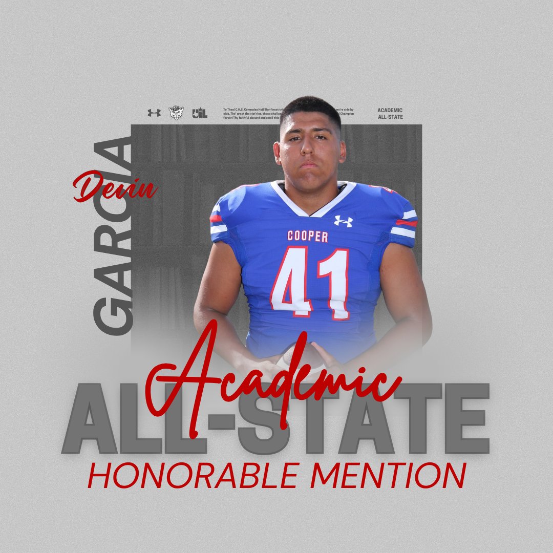Coopercoogs1's tweet photo. Academic All-State

Honorable Mention

Kayla Dillon
Devin Garcia
Alejandro Ibarra

#TCW | #GPS https://t.co/AevmTbS6Yc
