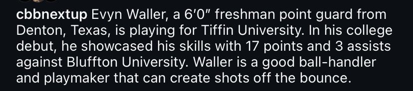 Evyn_Waller's tweet photo. Thanks to Cbbnextup for the post/write up❤️ @GradyMajors @KevinMoses38 @TopPreps @Uorangemen2 @Collegebbopens https://t.co/TNsAyEcwti