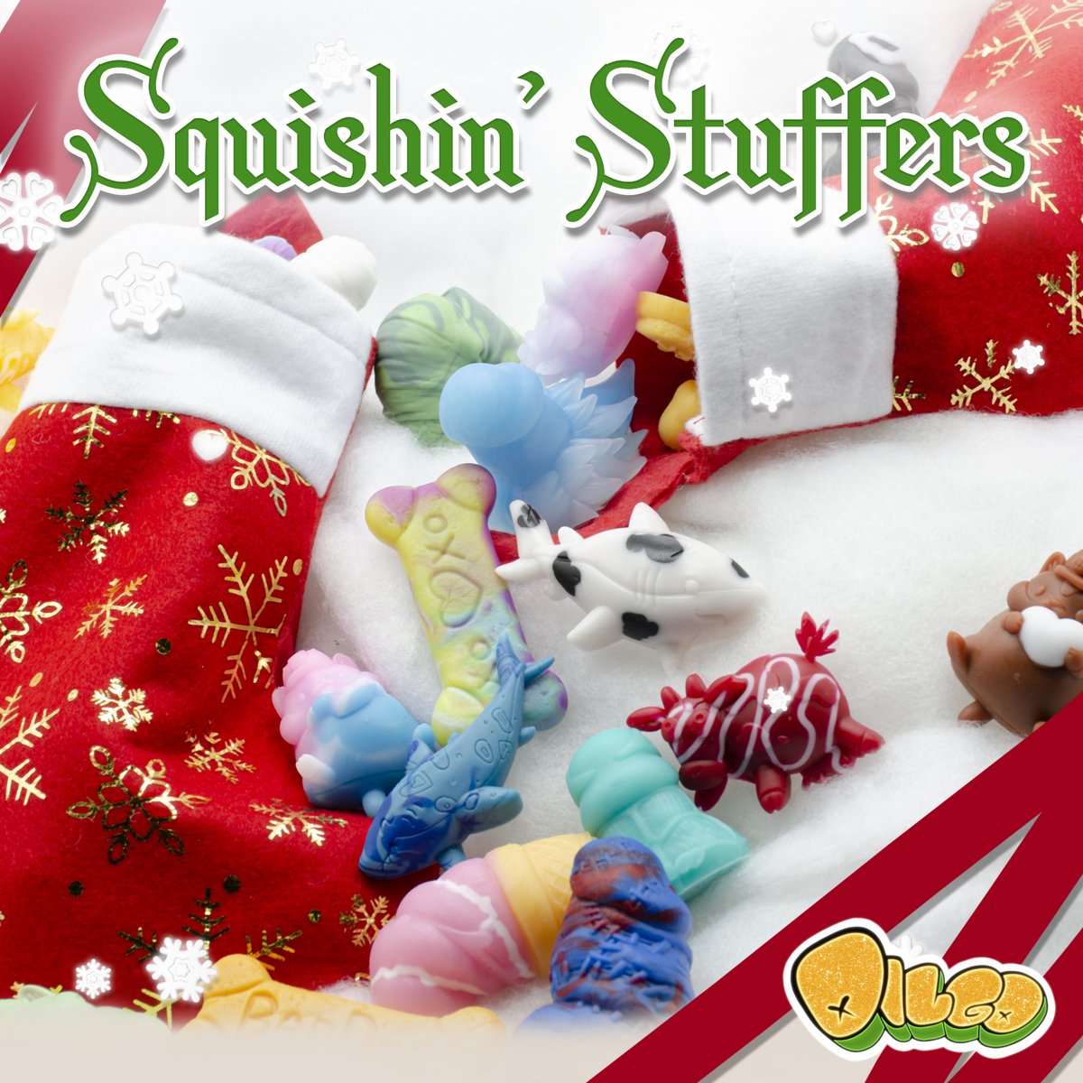 Ho Ho Ho
Do you like squishies???
Do you like super duper low prices????
"Naughty" or "Nice"??

Get yourself a "Super Stuffed Stocking" filled with 20 squishies!! or a "Standard Stocking" filled with 10 squishies!  
Exclusively available until the end of the month.