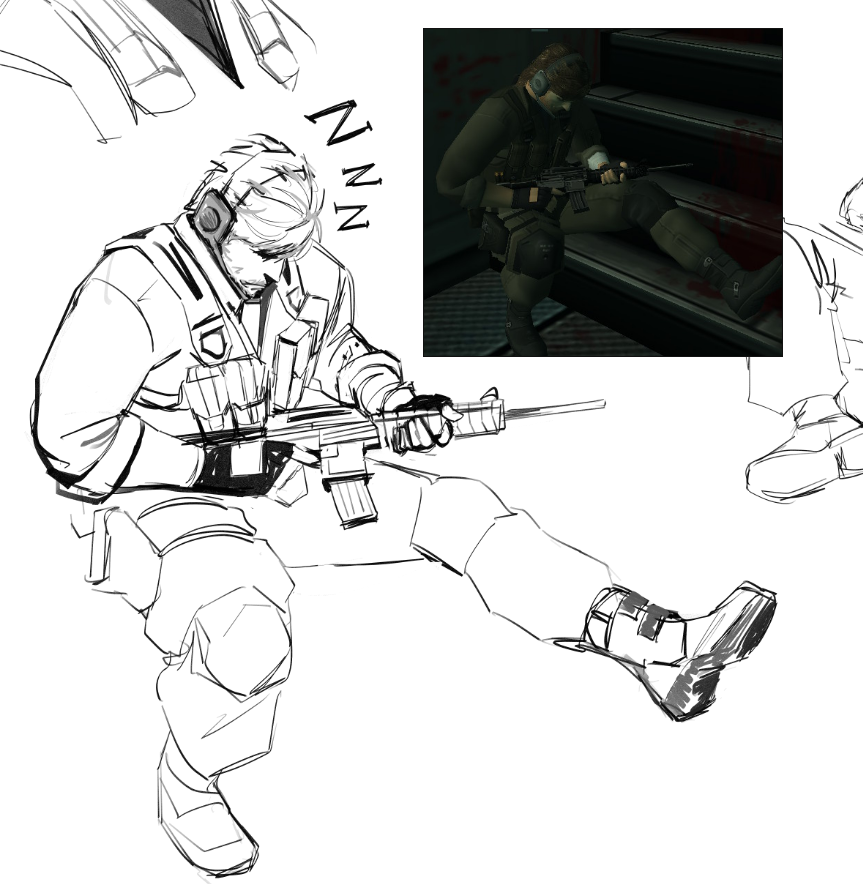 im startin' to feel better :] have some snake doodles