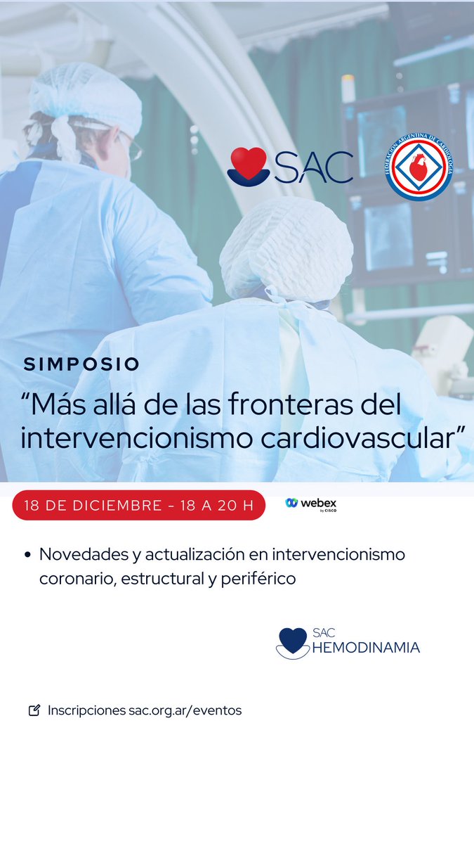 gopedernera's tweet photo. Todos invitados para una nueva edición del Simposio “Más allá de las fronteras del intervencionismo cardiovascular”. Este año será en conjunto con FAC . 
Los esperamos para compartir todas las novedades de la Cardiología Intervencionista! 

https://t.co/4YZ58xbib2 https://t.co/G2UzwW9JyR