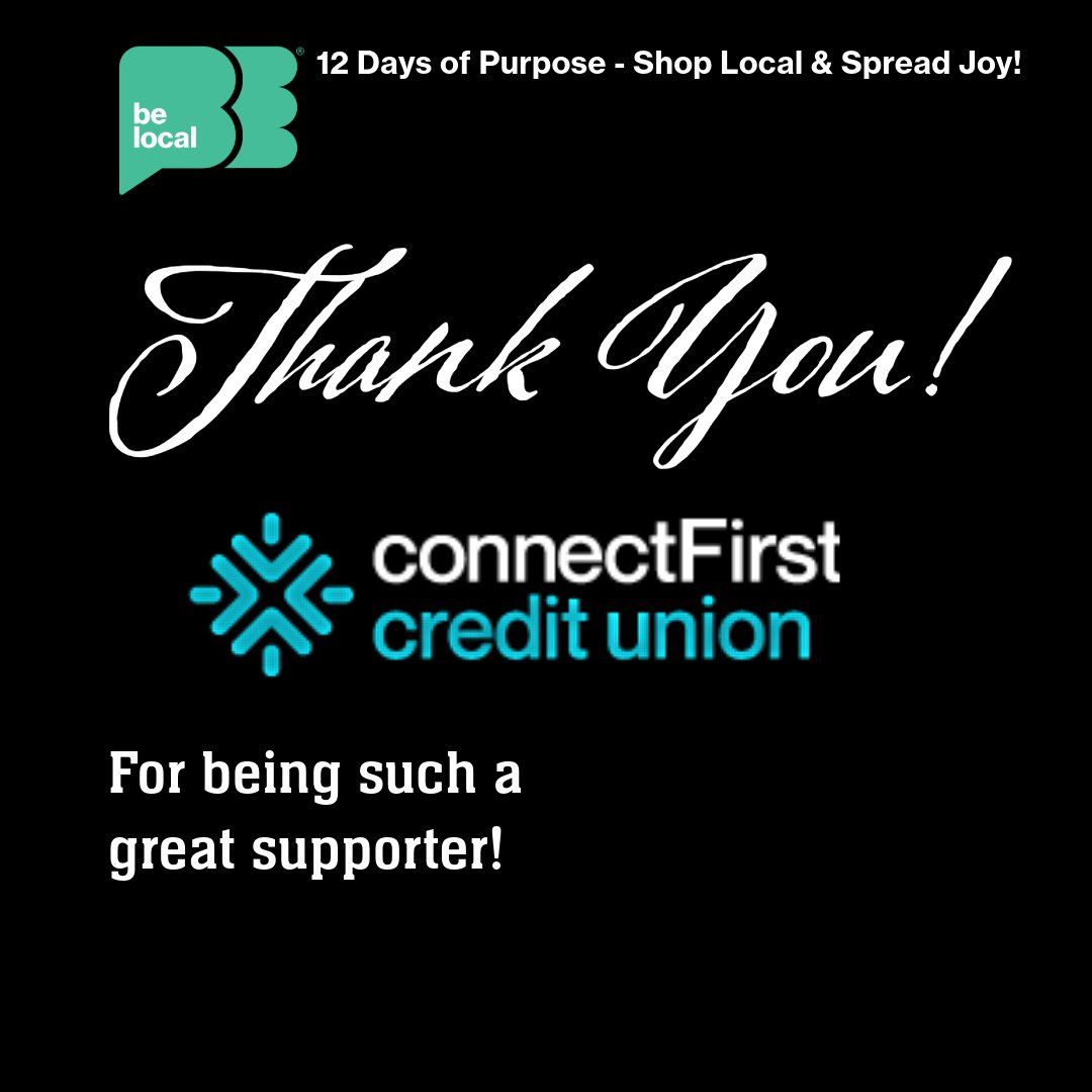 A massive THANK YOU to <a href="/ConnectFirstCU/">connectFirst Credit Union</a> for being a valued funder, supporter, and member of the Be Local Network! 💚 Your commitment to supporting local businesses is truly appreciated.

Looking for a financial partner that supports community success? Check out Connect First!