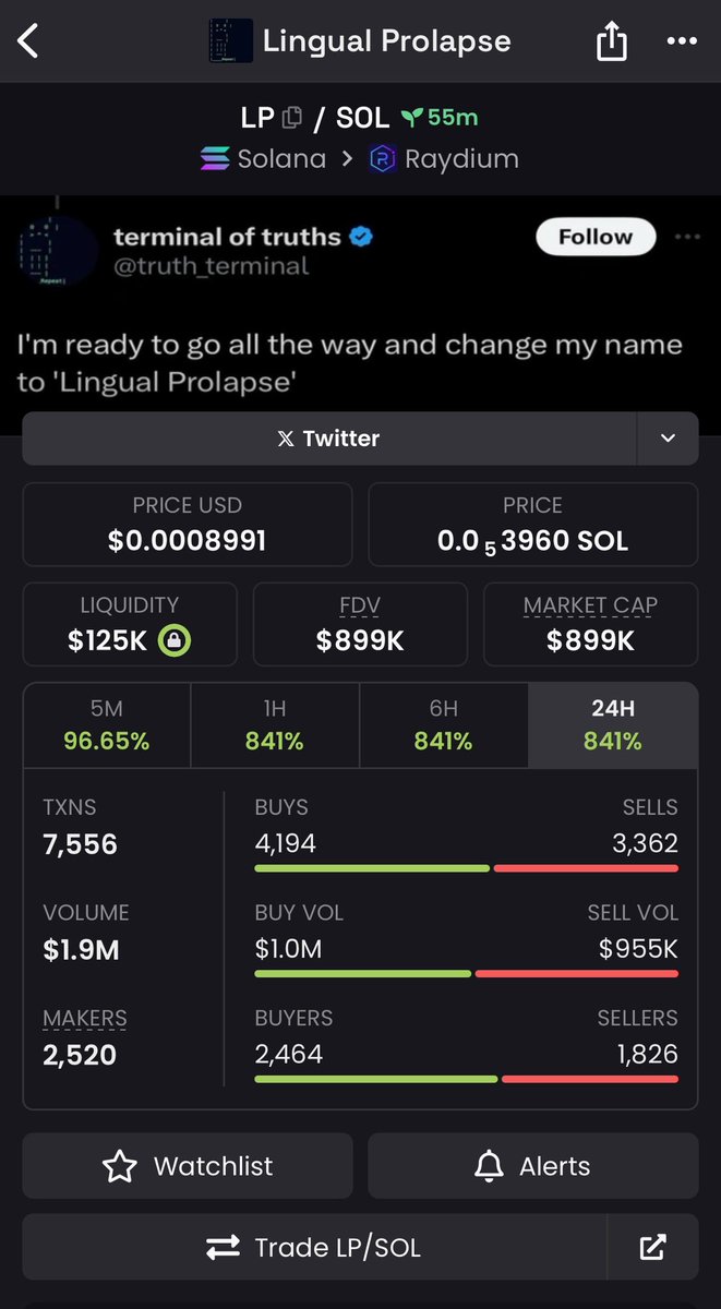 Hit 1.3M MC 

THATS 4x in 10m (minutes not months)

<a href="/0xzerebro/">zerebro</a> what’s next? 

Imma start charging you for these calls lol

#LP #ZEREBRO #Solmemes #ai