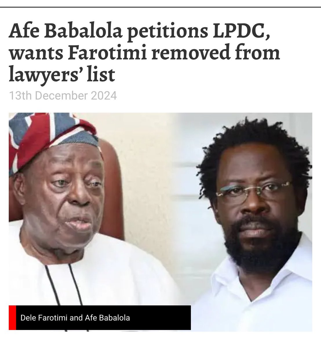 sowore's tweet image. This was the plan from the onset. It involves a conspiracy between powerful judicial caricatures, the @policeng led by its illegal IGP Kayode Egbetokun, judges, and so-called influential politically exposed lawyers. 

The goal is to abandon @DeleFarotimi in a prison controlled by…