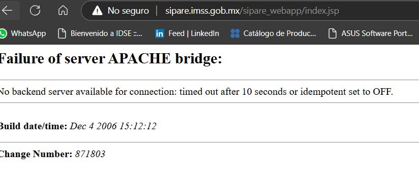 AndreinaB's tweet photo. @Tu_IMSS ¿qué le pasó a la página de #Sipare ? No funciona https://t.co/9gsoeIfEMA