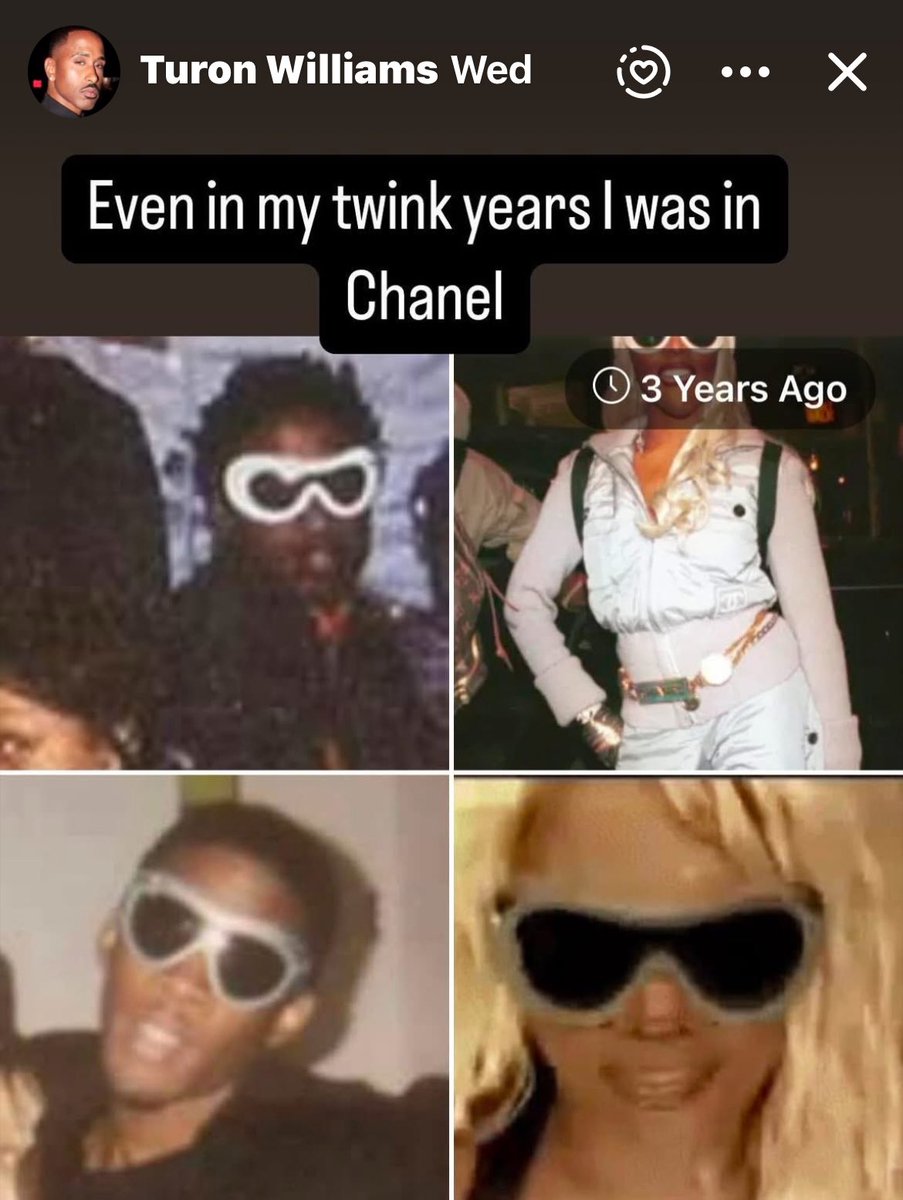 megatron9910's tweet photo. @LilKim  when saw Kim wit em I had to have em Chanel Ski sunglasses circa 2000’s https://t.co/A86XR6ivZ5