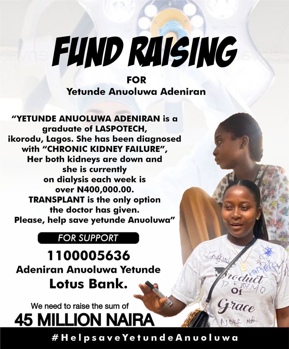 lanreadediwura's tweet image. Please help safe my little Princess, Yetunde.#wurashowmax