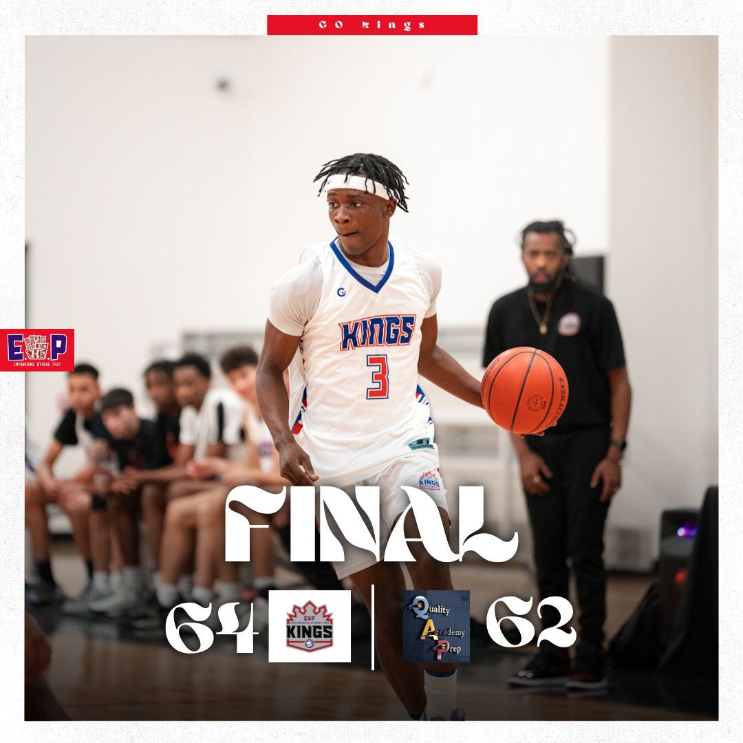 EOPHoops's tweet photo. Final score for EOP White team Vs. Quality Academic Prep‼️
The Kings played hard all the way through and came out with a win🔥

⭐️ 
@mac_njukang 16pts
@geronimo24118 16pts https://t.co/lSMI5PoiIR