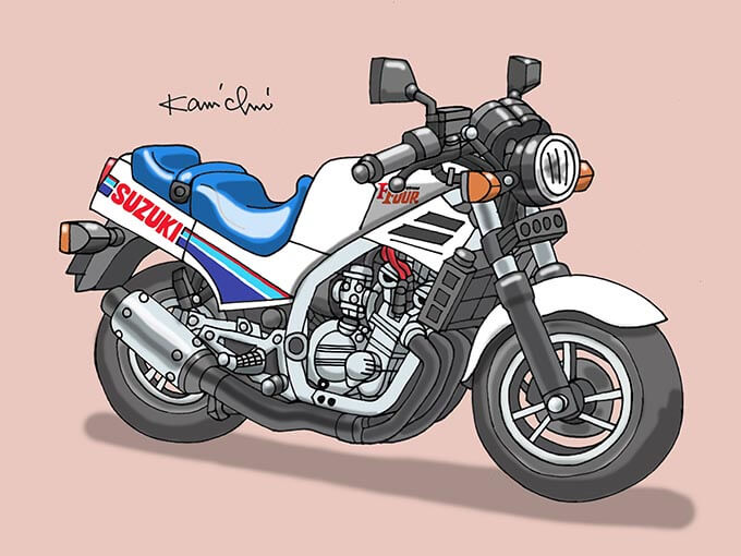 レトロバイクグラフティ 今回はスズキ #GF250（1985年）だよ🥰 だけど