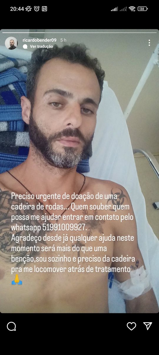 Dn_Danni01's tweet image. Quem puder ajudar, de qualquer forma, será muito bem-vindo. Ele quebrou a bacia, não consegue andar e está sem recursos para o tratamento. Qualquer contribuição faz diferença! 🙏

@felipeneto @NextlevelDJ @Brunozor
@whindersson @g1 @QuebrandoOTabu
@LucianoHuck @HugoGloss