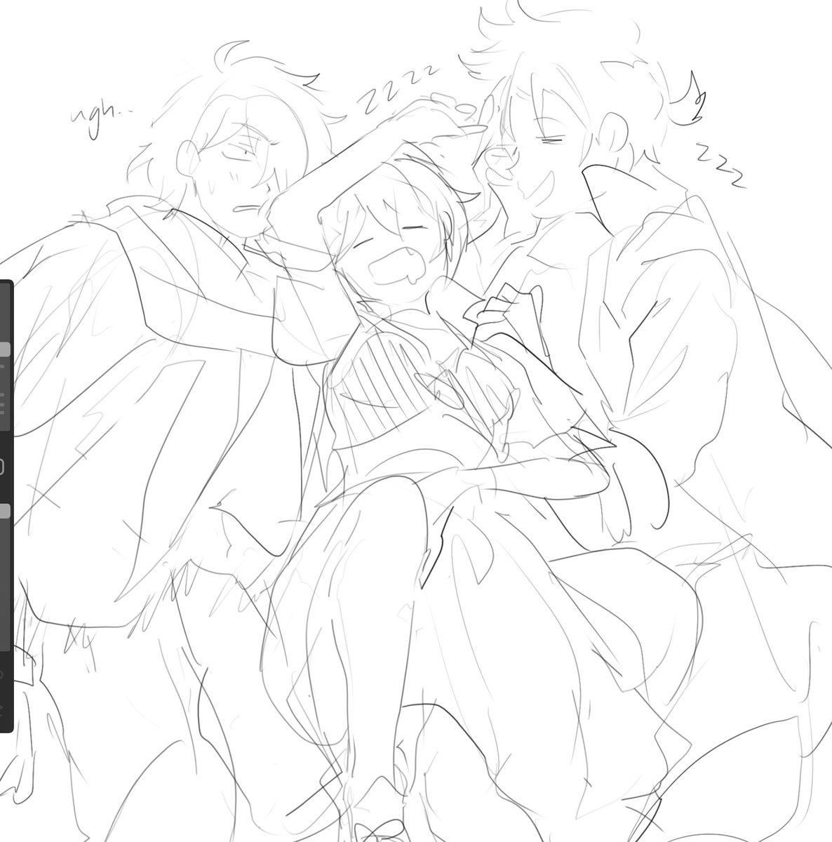 sorry i haven't been posting much 🥲 here's some scribbles!! 