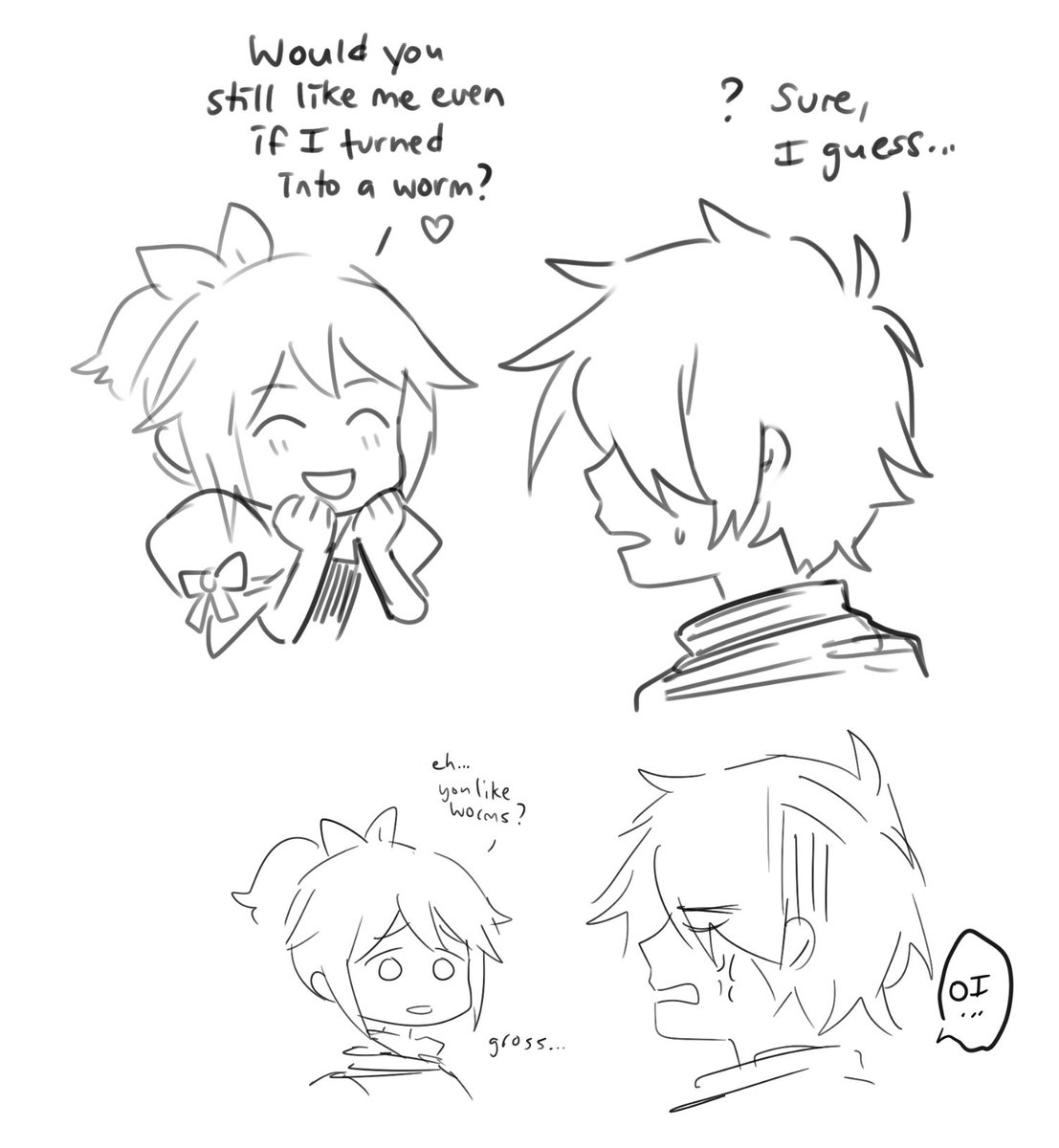 sorry i haven't been posting much 🥲 here's some scribbles!! 