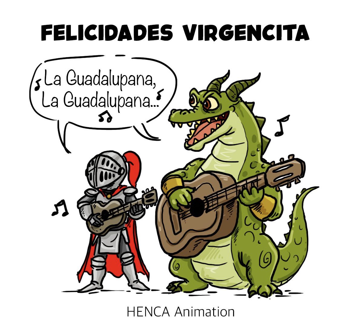 Henca_Animation's tweet photo. La Fe une hasta a los rivales más épicos! 
¡Felicidades Virgencita! 

#virgendeguadalupe #virgenmorena #virgencitadeguadalupe  #artedigital #ilustracion #dragon #caballero https://t.co/SUymsrwwjW