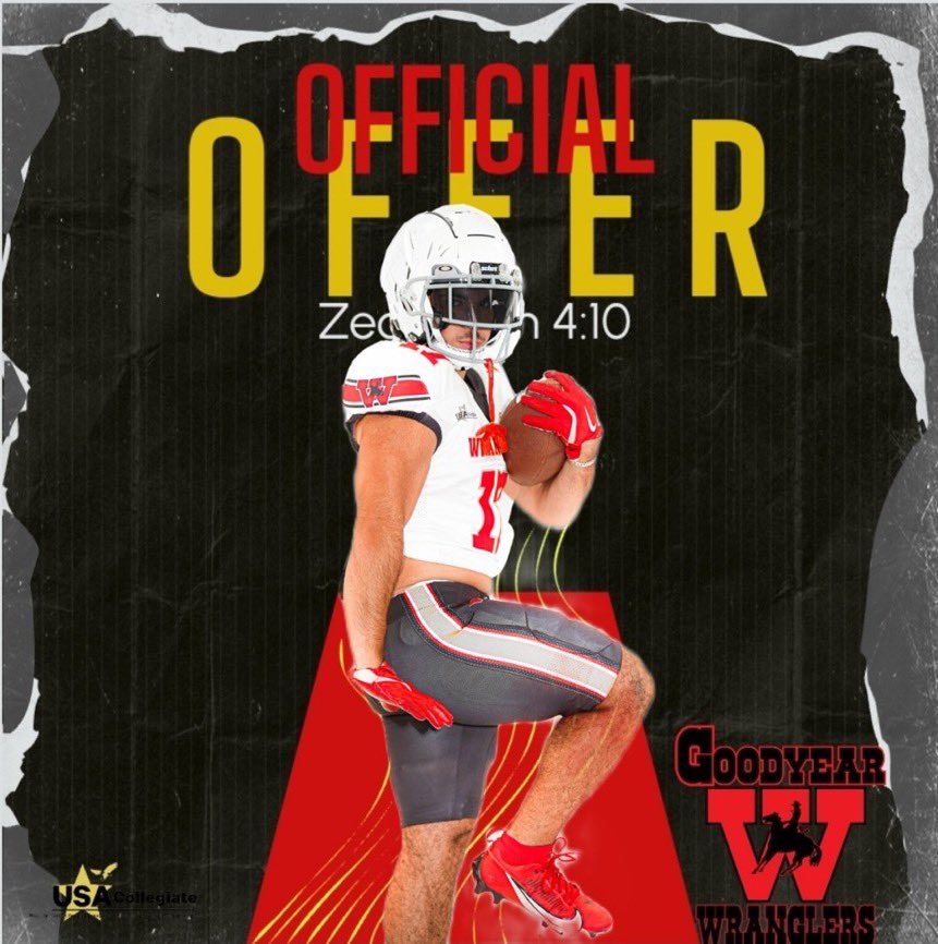 Terrence Riley-Coleman (@tcoleman12_) on Twitter photo #AGTG After a great conversation with <a href="/CoachFunch/">Paul Funches</a> I’m blessed to receive an offer from Goodyear Wranglers!
<a href="/TevinRutherford/">Tevin Rutherford</a> <a href="/MaricopaHigh_FB/">Maricopa High Football</a> <a href="/KoachKTwo/">Karl Evans</a> <a href="/CoachBauer70/">Andrew Bauer</a> <a href="/SOAZFootball/">Southern Arizona Football</a> <a href="/BiggBearrecruit/">Big Bear Recruiting</a> #AGTG After a great conversation with <a href="/CoachFunch/">Paul Funches</a> I’m blessed to receive an offer from Goodyear Wranglers!
<a href="/TevinRutherford/">Tevin Rutherford</a> <a href="/MaricopaHigh_FB/">Maricopa High Football</a> <a href="/KoachKTwo/">Karl Evans</a> <a href="/CoachBauer70/">Andrew Bauer</a> <a href="/SOAZFootball/">Southern Arizona Football</a> <a href="/BiggBearrecruit/">Big Bear Recruiting</a>