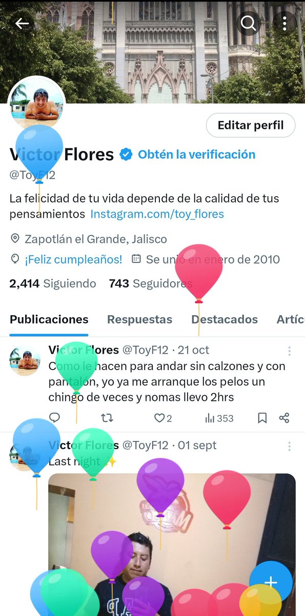 ToyF12's tweet photo. Hoy andamos muy englobado 🎉🎂🎊 https://t.co/ldpgymh2Fn