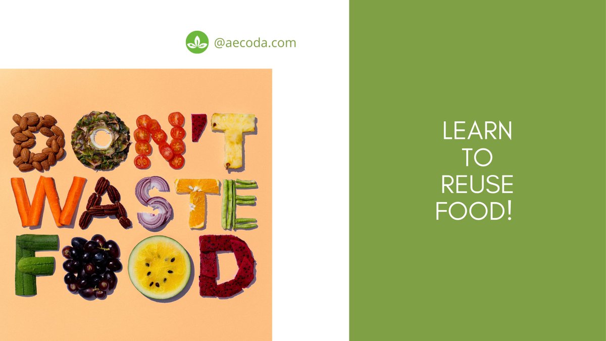 aecoda_com's tweet photo. Don't waste the food, with us you can learn how to reuse it.

#ZeroWaste #DesperdicioAlimentario #FoodWaste #Food #Change #Contamination #Contraeldesperdicio #Desperdicio #Savemoney #Garbagefood #Trash https://t.co/zV1bzRW8EG
