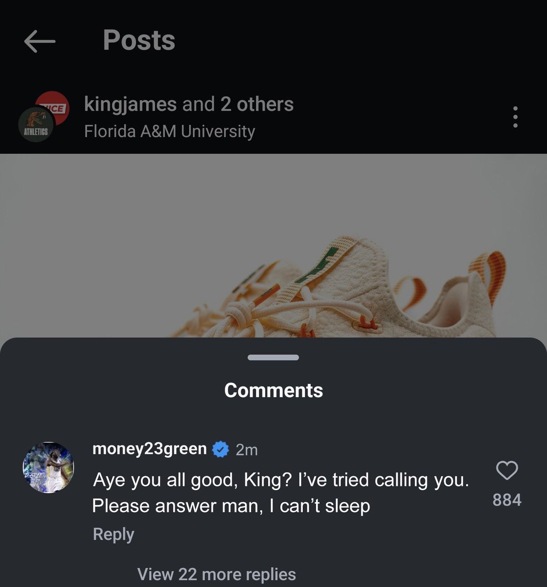 TheNBACentel's tweet photo. Draymond Green commented on LeBron’s latest IG post. 🥹 https://t.co/0KOrzKoZDU