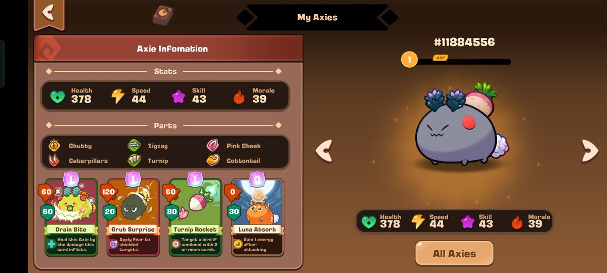 Another axie Giveaway!
Do you want this axie? 
RT+LIKE+follow me
<a href="/Jihoz_Axie/">Jihoz.ron</a> <a href="/AxieInfinity/">Axie Infinity</a>