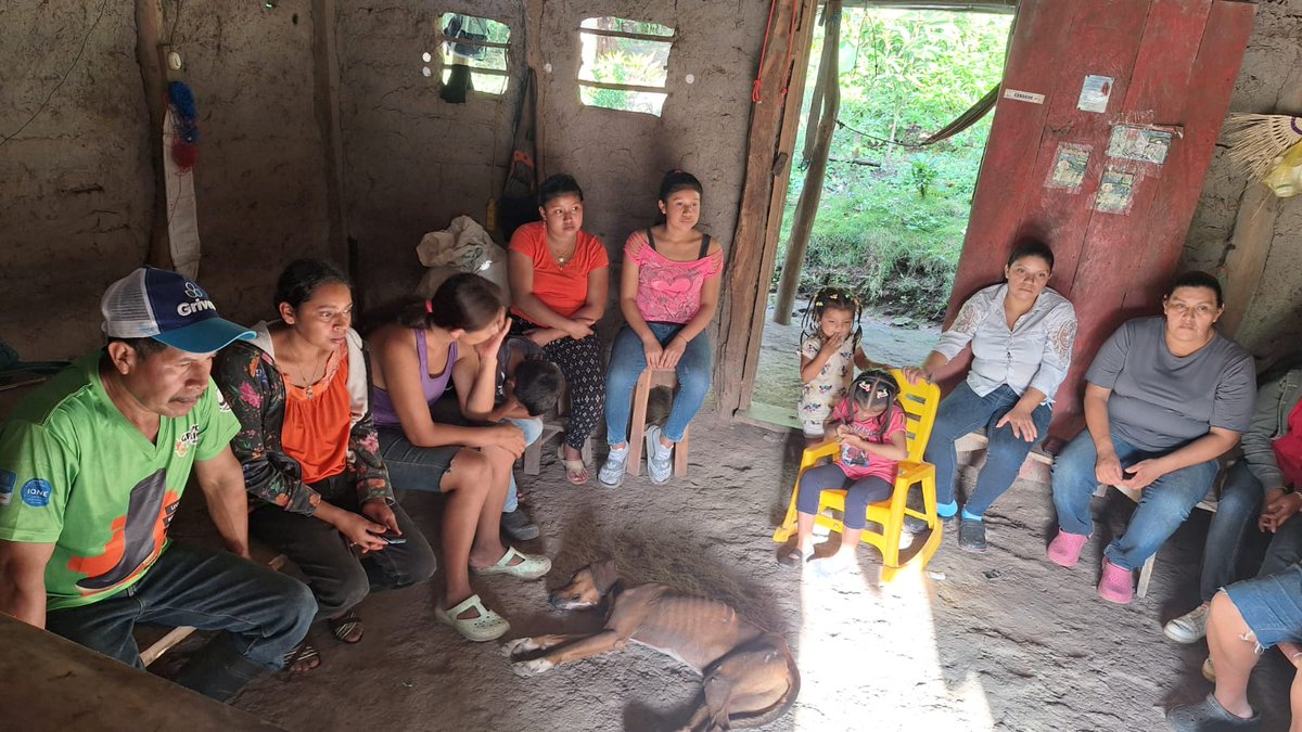 MarenaNicaragua's tweet photo. En el marco del proyecto #GEF5, realizamos capacitación a los miembros de los Comité de Manejo Colaborativo sobre la restauración de paisajes y biodiversidad, en la Reserva Natural Cerro Mombachito - La Vieja, Camoapa, Boaco.
#GEF5 https://t.co/sRlZSw9Awm