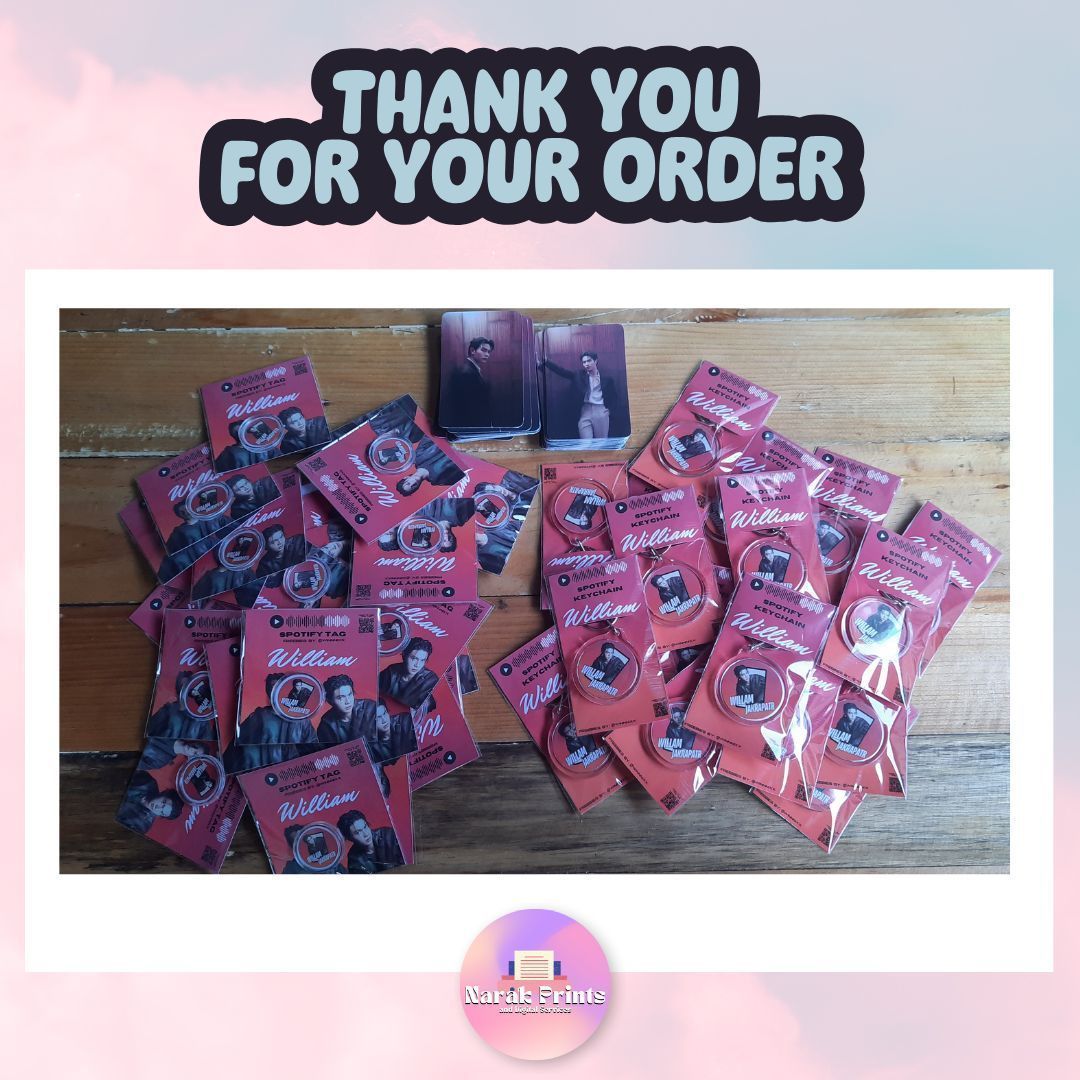 NarakPrints's tweet image. [𝐋𝐀𝐒𝐓 𝐓𝐖𝐈𝐋𝐈𝐆𝐇𝐓 𝐈𝐍 𝐌𝐀𝐍𝐈𝐋𝐀 𝐅𝐌 𝐎𝐑𝐃𝐄𝐑] 
✅ 50 pcs. Matte Photocards
✅ 30 pcs. Spotify Tags
✅ 20 pcs. Spotify Keychain
𝐓𝐇𝐀𝐍𝐊 𝐘𝐎𝐔 ♥ 

For order and inquiries msg on IG
#spotifynfctags #spotifynfckeychain #CustomizedPhotocards #BaliuagPrintServices