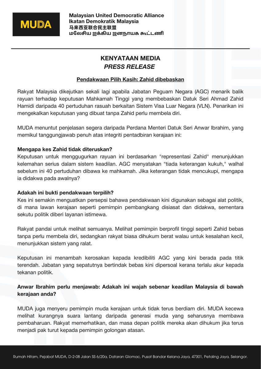 Parti MUDA tweet media