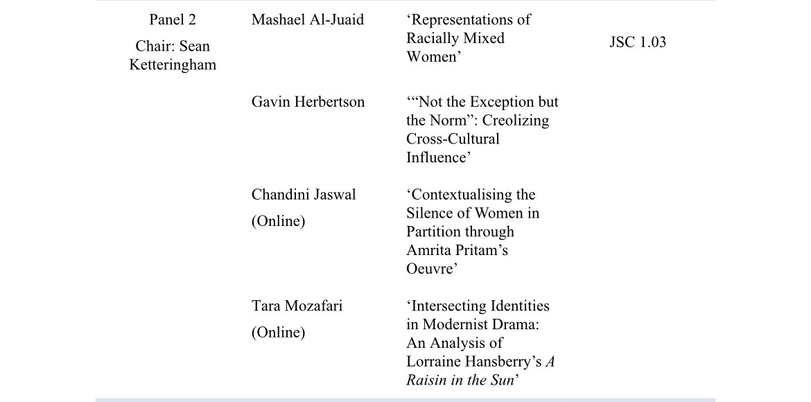 Chandini Jaswal (@jaswalc05) on Twitter photo Last session of the year!
Excited to present my work on Amrita Pritam’s Partition Stories at #NWiMS Conference today at 3:45 PM 🇮🇳/ 10:15 AM 🇬🇧 by <a href="/modernistudies/">British Association for Modernist Studies</a>! Gratitude to Dr @robbhawkes and Prof Taunton for the opportunity! Last session of the year!
Excited to present my work on Amrita Pritam’s Partition Stories at #NWiMS Conference today at 3:45 PM 🇮🇳/ 10:15 AM 🇬🇧 by <a href="/modernistudies/">British Association for Modernist Studies</a>! Gratitude to Dr @robbhawkes and Prof Taunton for the opportunity!