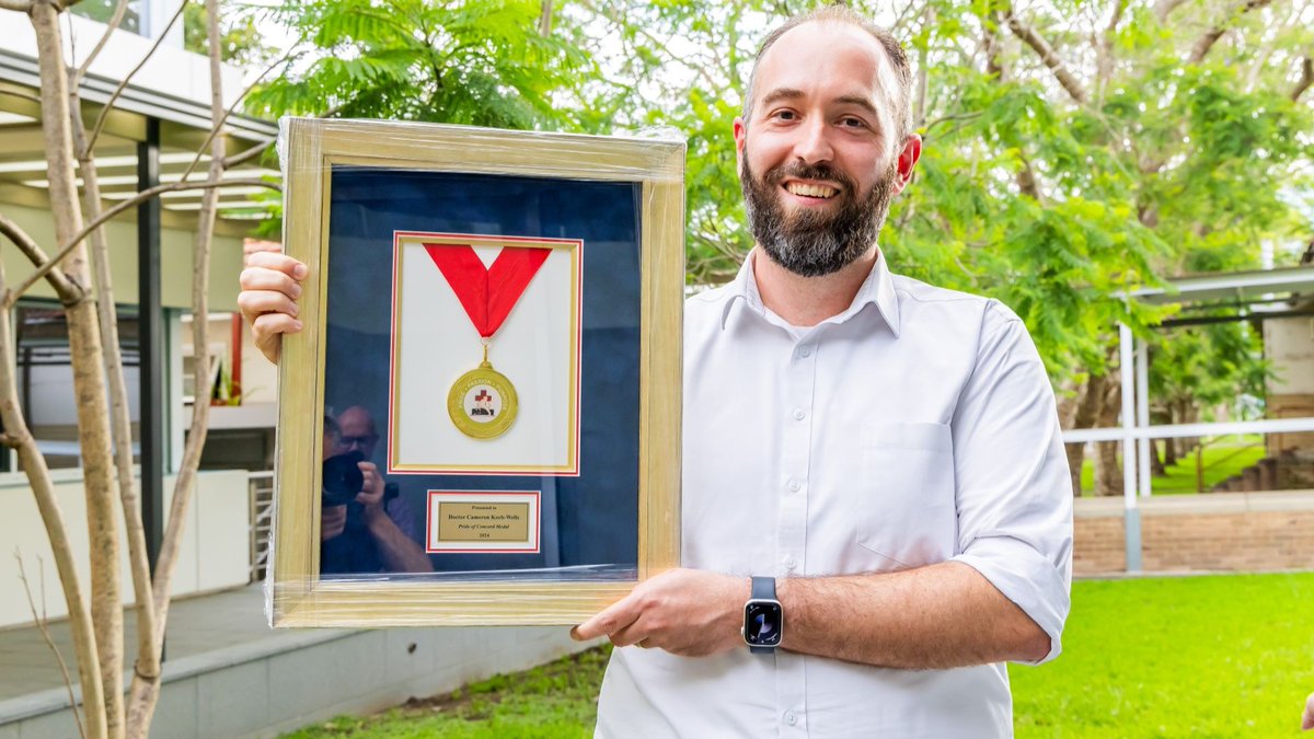 Dr Cameron Korb-Wells, Medical Director of the National Centre for Veterans’ Healthcare, is the 2024 Pride of Concord Medal winner. 

Dr Korb-Wells was humbled to receive the award, which recognises significant service to Concord Hospital. 

READ MORE
ow.ly/n6XL50Uqoyp
