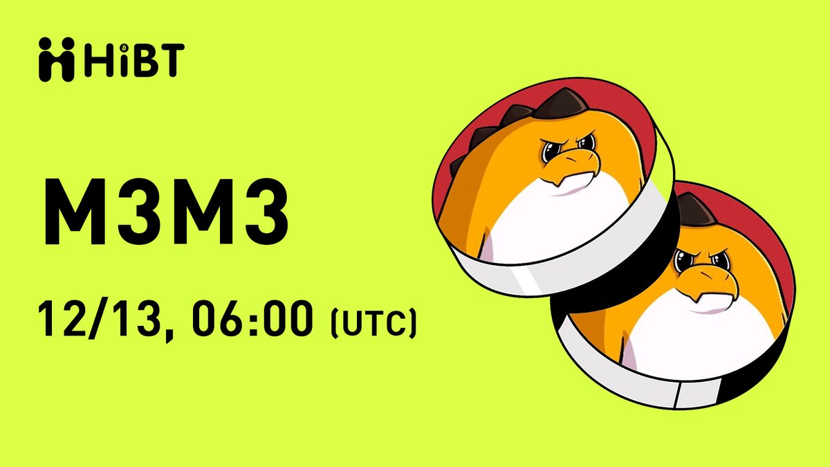 HIBTGlobal's tweet image. 🚀 @WEAREM3M3_ $M3M3 (M3M3) will soon be listed on #Hibt

🔥 Pair: M3M3/USDT
💼 Network: SOL

⏰ Trade: hibt.com/trade/M3M3-USDT
✍️ Details: support.hibt.com/hc/en-us/artic…

#M3M3 #Crypto #Web3 #CryptoListing