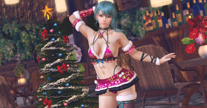 doax_vv_staff's tweet photo. 【新クリスマスコーデ登場🎄】

今年のクリスマスはSSR水着『メリクリ☆スターライト』が登場🎉

星模様いっぱいのギャル可愛い「ビキニサンタ」風の水着で、明るくて楽しいクリスマスにしよう🎄

期間中ログインで、最大70連分のガチャチケットがもらえるよ💖

12/27 (金) 11:59 まで♪
#DOAXVV
