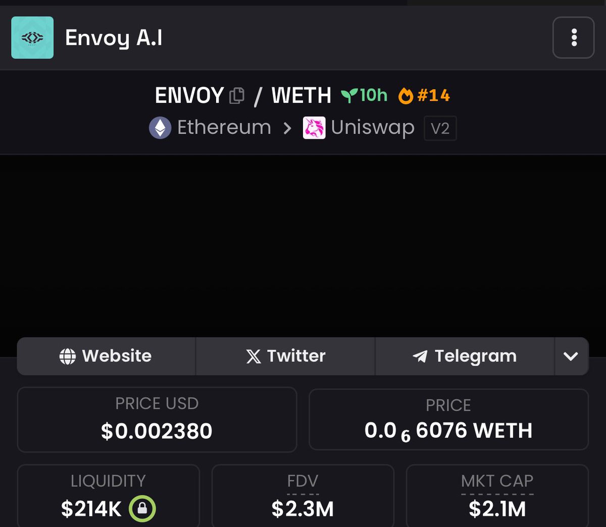 DogeSpaceXX's tweet photo. ENVOY AI 

HIGHER HIGHER HIGHER 

https://t.co/sZIX2874iO https://t.co/5rwQC1d6Ef