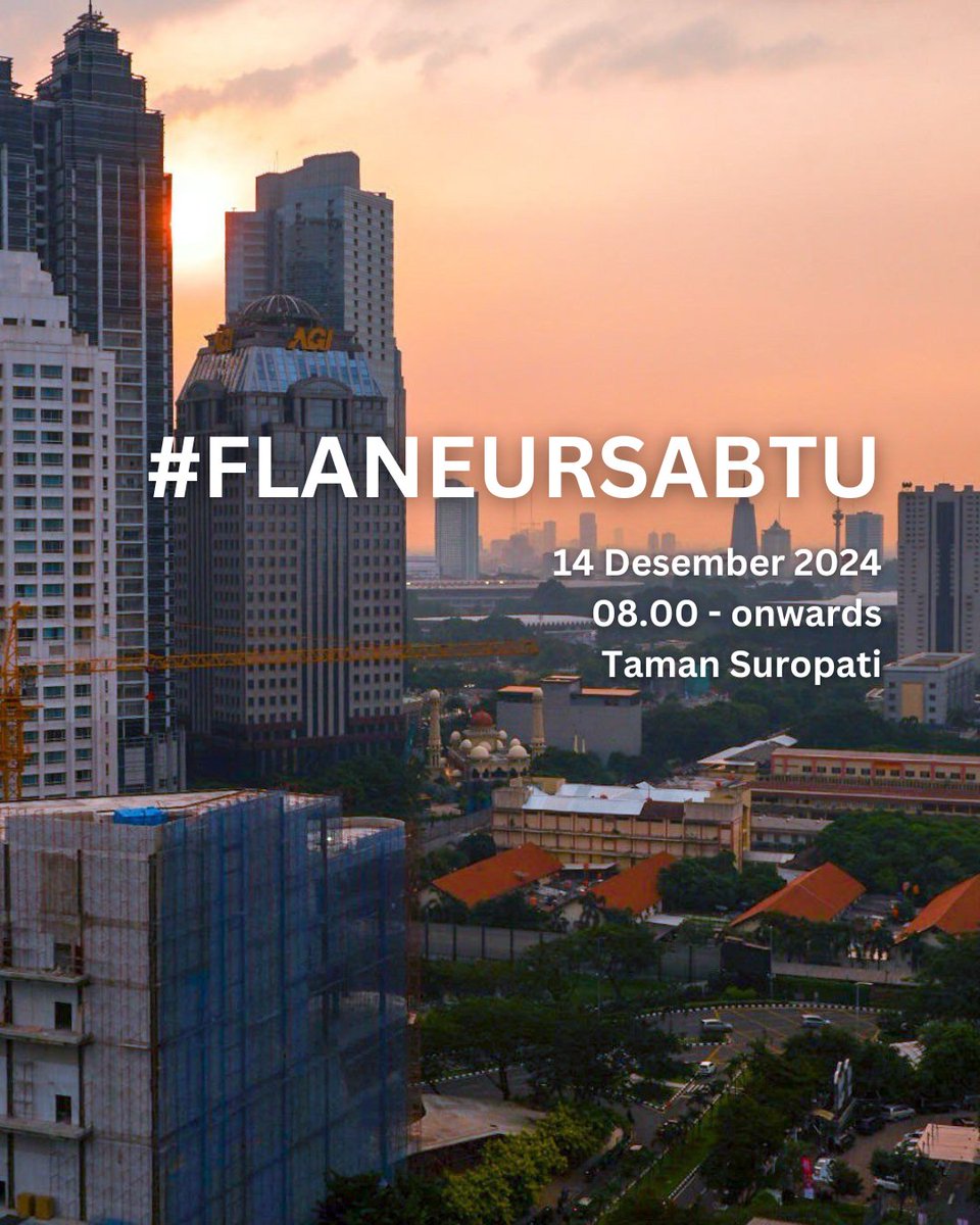 #FlaneurSabtu is Back

Kapan itu berbincang dengan <a href="/failureproject/">(((PACAR BERSAMA)))</a> soal kegiatan jalan-jalan Sabtu pagi ini agar rutin kembali.

Agendanya menyusuri Menteng sembari memotret dan berakhir minum kopi di <a href="/GiyantiCoffee/">Giyanti Coffee</a>.

Sampai jumpa besok di Taman Suropati!