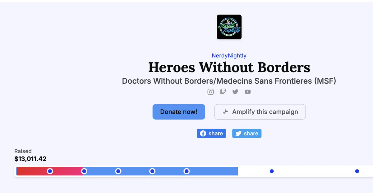 I will be PURPLE for the stream tomorrow 😂
13000 DOLLARS RAISED FOR <a href="/MSF_USA/">Doctors w/o Borders</a> 
Thank you to everyone who donated and to <a href="/ManyWorldsTav/">Many Worlds Tavern</a> <a href="/dispeldice/">DISPEL DICE | Sea Creatures Coming Soon</a> &amp; <a href="/ElderwoodBoxes/">Elderwood Academy 🎲📚</a> for Sponsoring this insane event!!!
#HeroesWithoutBorders has been beyond my wildest dreams!