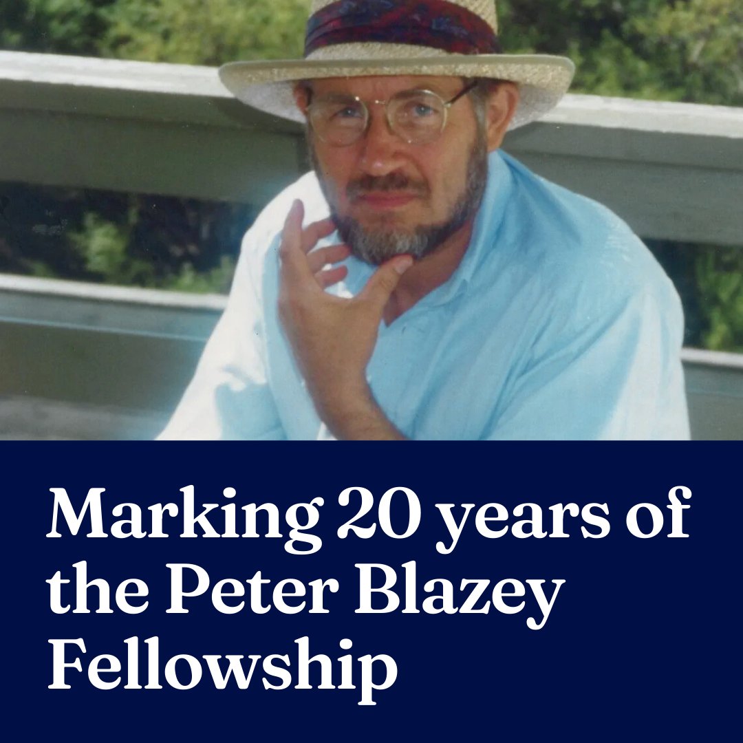 Peter Blazey lived boldly, and his Fellowship reflects that same spirit. For 20 years, the Peter Blazey Fellowship has supported writers spark meaningful conversations through their works. Learn about its impact and Peter’s legacy → unimelb.me/4fh4pbB